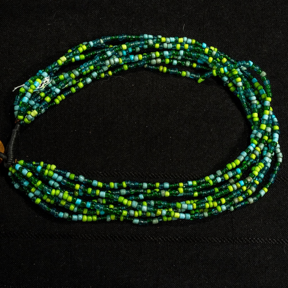 18" Multi Strand Turquoise Green color necklace